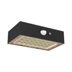Holofote solar LED com sensor de movimento LED/3,7V 1200mAh 4000K IP65 preto