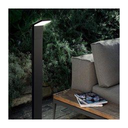Ideal Lux- Candeeiro exterior LED STYLE LED/8,5W/230V 4000K 100 cm CRI 90 IP54 preto