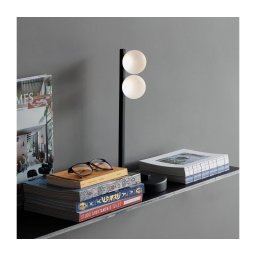 Ideal Lux - Candeeiro de mesa LED PING PONG 2xLED/3W/230V CRI 90 preto