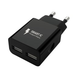 Winner Group - Adaptador de carga 2xUSB-A 12W preto