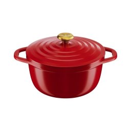 Tefal - Caçarola com tampa AIR 24 cm, vermelha