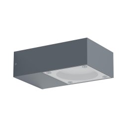 Ideal Lux - Aplique de parede para exterior SIRIO 1xGX53/9W/230V IP65 antracite