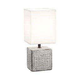 Ideal Lux - Candeeiro de mesa KALI 1xE14/40W/230V branco/cinzento