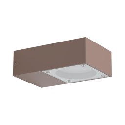 Ideal Lux - Aplique de parede exterior SIRIO 1xGX53/9W/230V IP65 castanho
