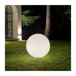 Ideal Lux - Candeeiro exterior DORIS 1xE27/60W/230V Ø 48 cm IP44 cinzento