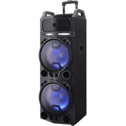 Coluna Portátil Bluetooth e Microfone 100W c/ Leds - AIWA