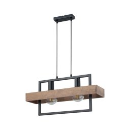 Candelabro num fio ROBIN 2xE27/60W/230V madeira