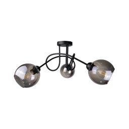Candelabro integrado RIN 3xE27/60W/230V preto antigo