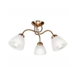 Candelabro montado à superfície MIRANDA 3xE27/60W/230V dourado