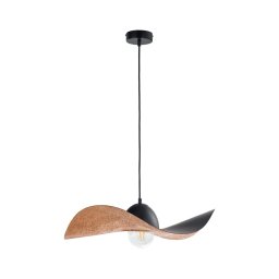 Candelabro suspenso KAPELLO 1xE27/60W/230V diâmetro 55 cm preto/cobre