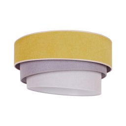 Duolla - Iluminação de teto TRIO 1xE27/15W/230V diâmetro 45 cm amarelo/cinzento/branco