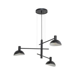 Candelabro suspenso ARTIS 3xE14/40W/230V preto