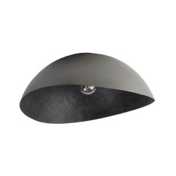 Plafon SOLARIS 1xE27/60W/230V prata/preto