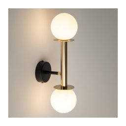 Candeeiro de parede DAISY 2xG9/12W/230V dourado/preto/branco