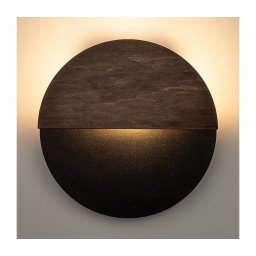 Iluminação de parede LED LUNA LED/7W/230V diâmetro 26 cm preto/castanho