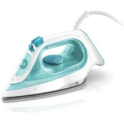 Ferro de Engomar a Vapor TexStyle 3 SI 3041 GR Base de cerâmica 2350W (Turquesa, Branco) - BRAUN
