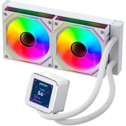Water Cooler Oceanic LCD 240 ARGB 120mm (Branco) - ABYSM