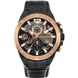 Relógio Analógico PL15711JSBR61 48MM (Preto) - POLICE