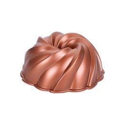 Forma para bolo tipo bundt KITCHISIMO 24 cm redemoinho/cobre
