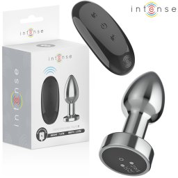 INTENSE - PLUG ANAL 10 VIBRAÇÕES METAL COM CONTROLE REMOTO S