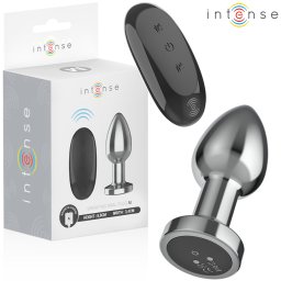 INTENSE - PLUG ANAL 10 VIBRAÇÕES METAL COM CONTROLE REMOTO M