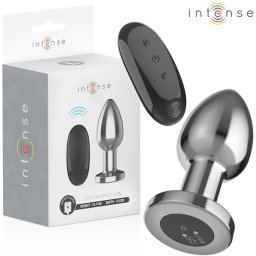 INTENSE - PLUG ANAL 10 VIBRAÇÕES METAL COM CONTROLE REMOTO L