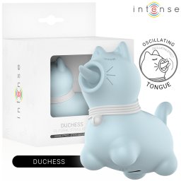 INTENSE - ESTIMULADOR DUCHESS COM LÍNGUA GIRATÓRIA 360º AZUL