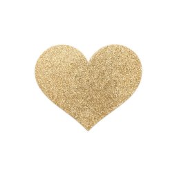 BIJOUX - INDISCRETS FLASH GOLDEN HEART NIPPLE COVERS