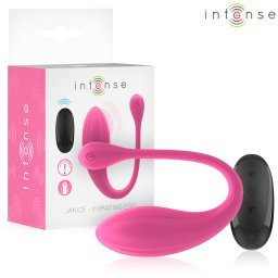 INTENSE - VIBRADOR JANICE U DUPLA ESTIMULAÇÃO 10 VIBRAÇÕES ROSA CONTROLE REMOTO
