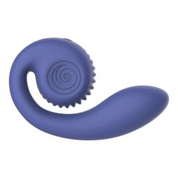 SNAIL VIBE - GIZI LITE VIBRADOR DUPLO ROXO PARA PONTO G E CLITOR