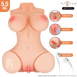 INTENSE DEEP TOUCH - VERO TORSO VAGINAL COM EFEITOS DE SUCÇÃO, CALOR, VIBRAÇÃO E VOZ L 5,5 KG
