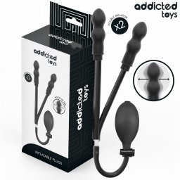 ADDICTED TOYS - PLUG ANAL DUPLO INFLÁVEL MODELO 1