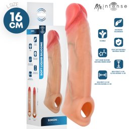 MR INTENSE - CAPA DE SILICONE PARA PÊNIS SIMON L 16 CM -Ø- 4,5 CM