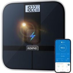 Balança de WC Inteligente Digital Elis Solar 2 180kg (Preto) - RENPHO