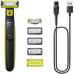 Máquina de Barbear Norelco OneBlade QP2824/10 (Cinzento/Lima) - PHILIPS