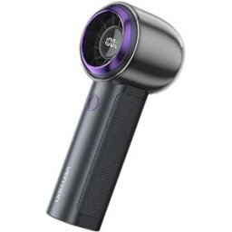 Ventoinha Portátil PBB Recarregável USB-C c/ Ecrã LED (Preto/Roxo) - VENTION