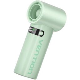 Ventoinha Portátil PBE Recarregável USB-C c/ Ecrã LED (Verde) - VENTION