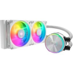 Water Cooler MasterLiquid PL240 Flux ARGB Liquid (Branco) - COOLER-MASTER
