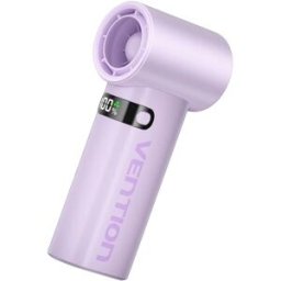 Ventoinha Portátil PBE Recarregável USB-C c/ Ecrã LED (Roxo) - VENTION