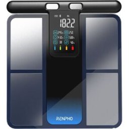 Balança de WC Inteligente Digital MorphoScan 180kg (Preto/Inox) - RENPHO