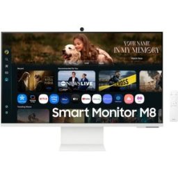 Smart Monitor LCD M8 M80F 32" 4K Ultra HD c/ Câmara (Branco) - SAMSUNG