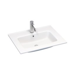 Lavatório de encastrar LILLESNAD 61x46 cm cerâmica/branco