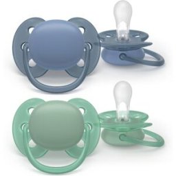 Philips Avent Ultra Soft Chupeta 6-18M Azul e Verde