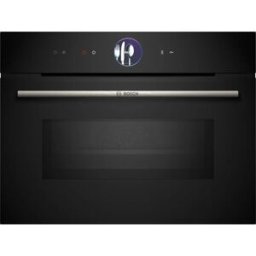 Forno Compacto Encastre Serie 8 c/ Microondas 45L 900W Preto - BOSCH (NOVO - EMBALAGEM DANIFICADA)