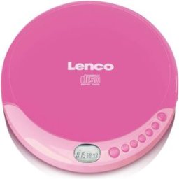 Leitor CD Portátil Lenco CD-011 Rosa