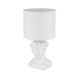 Globo 21732W - Candeeiro de mesa HERMES 1xE14/40W/230V branco
