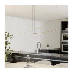 Eglo 902167 - Lustre pendente dimmerizável VILLEGGI LED/22W/230V 2700/4000/6500K dourado
