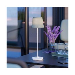 Eglo 75936 - Candeeiro de mesa LED recarregável e dimerizável LEONERO LED/3,8W/5V 2000 mAh branco/verde