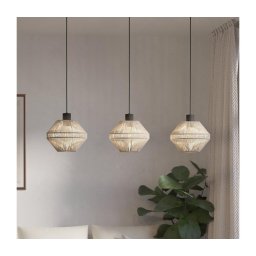 Eglo 44001 - Lustre pendente com cabo MIDSUMER 3xE27/40W/230V creme