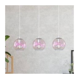 Eglo 901919 - Lustre suspenso ARISCANI 3xE27/60W/230V cromado brilhante